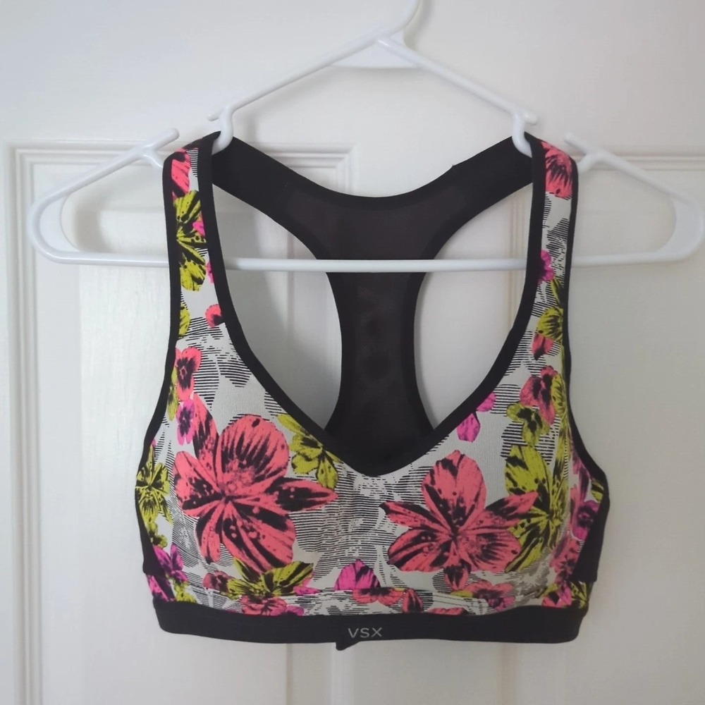 Victoria's Secret VSX 32C Incredible Underwire Sports Bra Racerback Padded - Picture 12 of 12